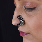 Oxidized Nath - Traditional Elegance with a Vintage Charm