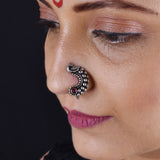 Oxidized Nath - Traditional Elegance with a Vintage Charm