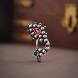 Oxidized Nath - Traditional Elegance with a Vintage Charm