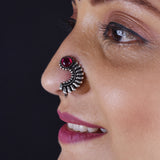 Oxidized Nath - Traditional Elegance with a Vintage Charm