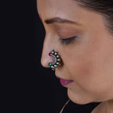 Oxidized Nath - Traditional Elegance with a Vintage Charm