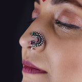 Oxidized Nath - Traditional Elegance with a Vintage Charm
