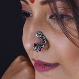 Oxidized Nath - Traditional Elegance with a Vintage Charm