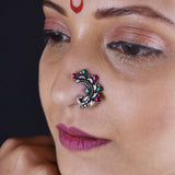 Oxidized Nath - Traditional Elegance with a Vintage Charm