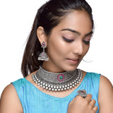 Embrace Timeless Elegance with Our Stunning Oxidised Chokar Collection