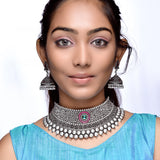 Embrace Timeless Elegance with Our Stunning Oxidised Chokar Collection