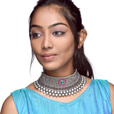 Embrace Timeless Elegance with Our Stunning Oxidised Chokar Collection