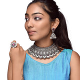 Embrace Timeless Elegance with Our Stunning Oxidised Chokar Collection