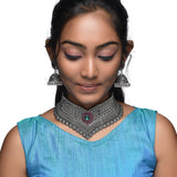 Embrace Timeless Elegance with Our Stunning Oxidised Chokar Collection