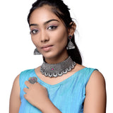 Embrace Timeless Elegance with Our Stunning Oxidised Chokar Collection