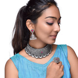 Embrace Timeless Elegance with Our Stunning Oxidised Chokar Collection