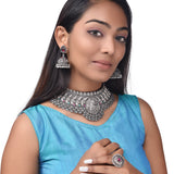 Embrace Timeless Elegance with Our Stunning Oxidised Chokar Collection