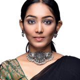 Embrace Timeless Elegance with Our Stunning Oxidised Chokar Collection