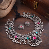 Oxidised Kolhapuri Saaj Necklace