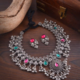 Oxidised Kolhapuri Saaj Necklace