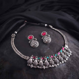 Oxidised Delicate Necklace
