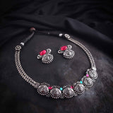 Oxidised Delicate Necklace