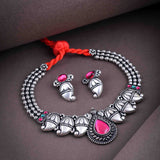 Oxidised Boll chain Necklace