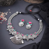 Oxidised Durga Maa Boll Chian Necklace