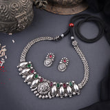 Oxidised Durga Maa Boll Chian Necklace