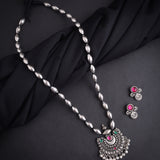 Kolhapuri Single Layer Pendant Bormala Long Necklace