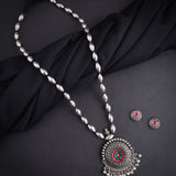 Kolhapuri Single Layer Pendant Bormala Long Necklace