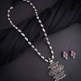 Kolhapuri Single Layer Pendant Bormala Long Necklace