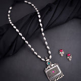 Kolhapuri Single Layer Pendant Bormala Long Necklace