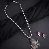 Kolhapuri Single Layer Pendant Bormala Long Necklace