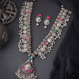 Oxidized Kolhapuri Saaj Long Necklace