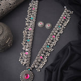 Oxidized Kolhapuri Saaj Long Necklace