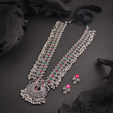 Oxisidised Kolhapuri Saaz Necklace