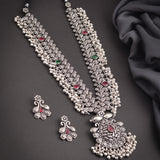 Oxidized Kolhapuri Saaz Long Necklace