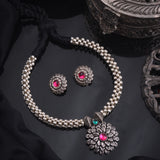Kolhapuri Oxidised Thushi Necklace