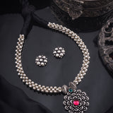 Kolhapuri Oxidised Thushi Necklace