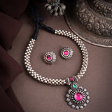 Kolhapuri Oxidised Thushi Necklace