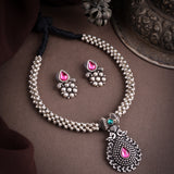 Kolhapuri Oxidised Thushi Necklace