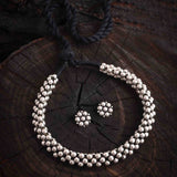Kolhapuri Oxidised Thushi Necklace