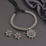 Kolhapuri Oxidised Thushi Necklace