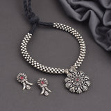 Kolhapuri Oxidised Thushi Necklace