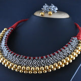 Oxidized Kolhapuri Wajratika Traditional Necklace