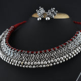 Oxidized Kolhapuri Wajratika Traditional Necklace