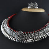 Oxidized Kolhapuri Wajratika Traditional Necklace
