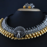 Oxidized Kolhapuri Wajratika Traditional Necklace