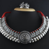 Oxidized Kolhapuri Wajratika Traditional Necklace