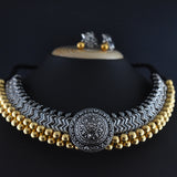 Oxidized Kolhapuri Wajratika Traditional Necklace