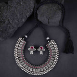 Oxidized Kolhapuri Wajratika Traditional Necklace