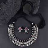 Oxidized Kolhapuri Wajratika Traditional Necklace