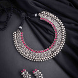 Oxidized Kolhapuri Wajratika Traditional Necklace