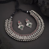 Oxidized Kolhapuri Wajratika Traditional Necklace